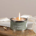 Small candle in paint pot / Lavander & Eucalyptus
